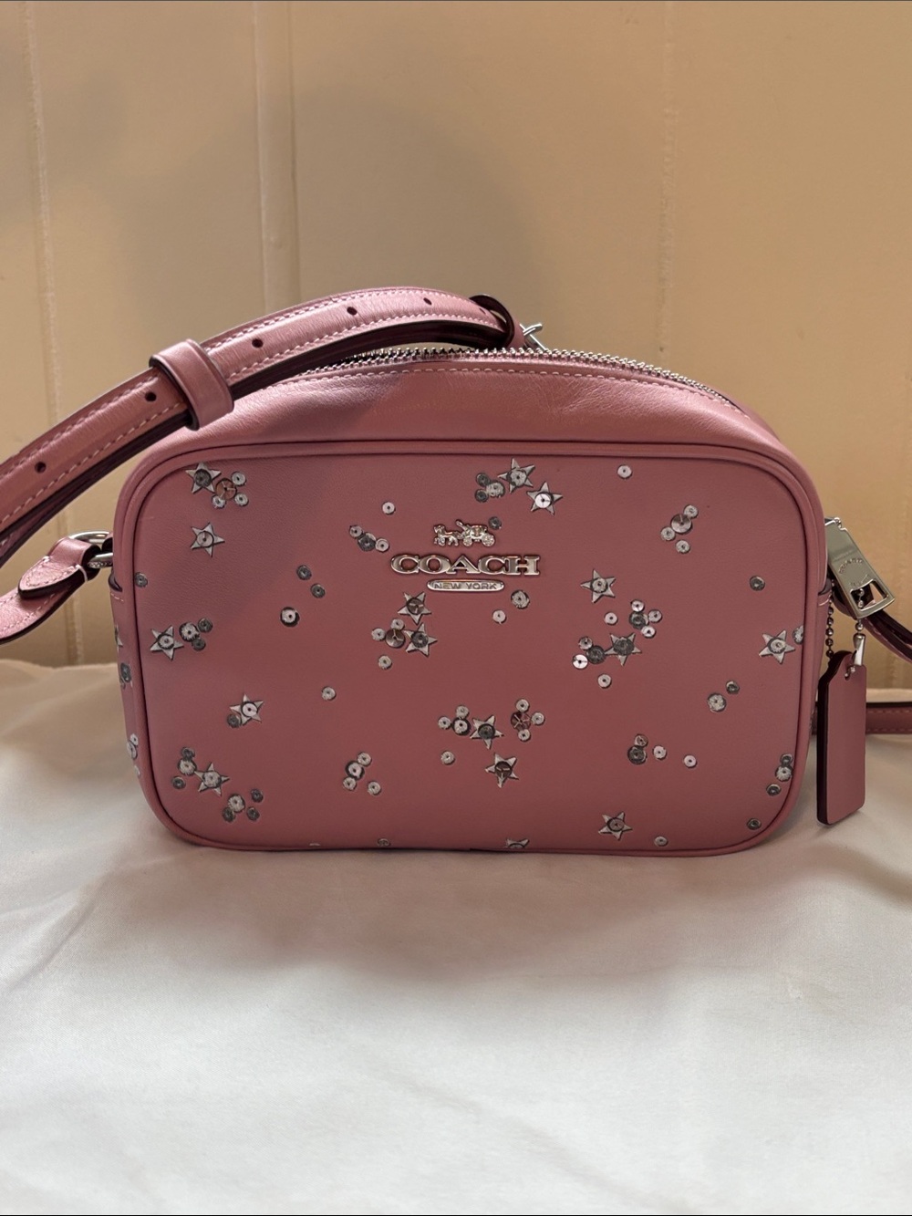 NWOT Coach Mini Jamie Camera Bag in Star Print Crossbody - DISCONTINUED / RARE